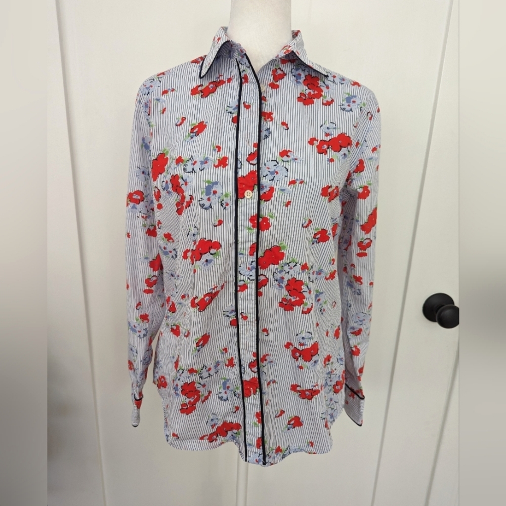 Lauren Ralph Lauren Floral & striped button down shirt - Small